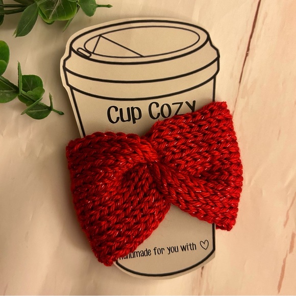 🧶 BUNDLE of (3) Handmade Cup Cozies - Picture 2 of 12